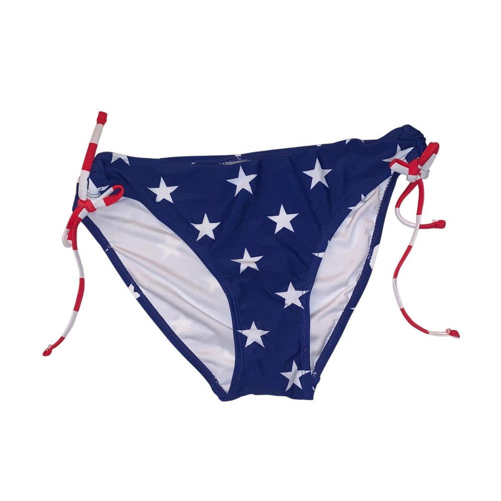 H2OH! Colours Womens Easy To Please Star Bikini‎ Bottoms Red White Blue Medium